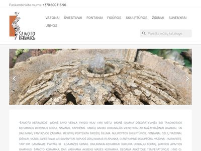 Šamoto keramika  www.samotokeramika.lt