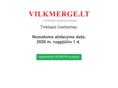Ukmergės naujienų portalas – Pradinis  www.vilkmerge.lt
