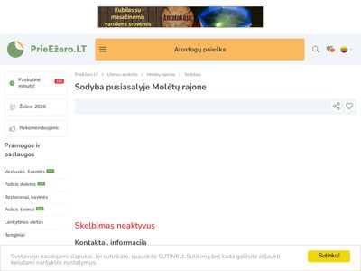 Žilėnų sodyba pusiasalyje – PrieEzero.LT  zilenai.prieezero.lt
