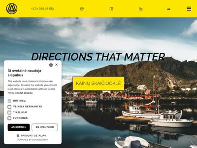 All Time group  –  Directions, that matter.  www.all-time.lt