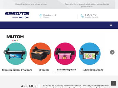 UAB Sesoma yra viena pirmaujančių vizualinės komunikacijos rinkos