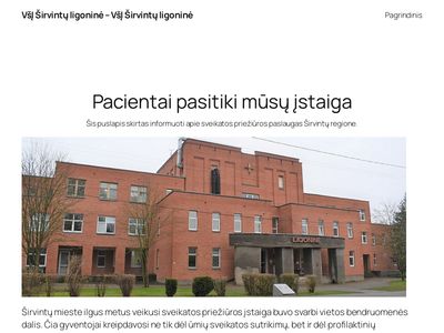 VšĮ Širvintų ligoninė  www.sirvintuligonine.lt