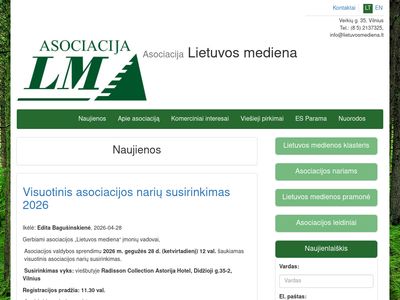 Asociacija "Lietuvos mediena"  www.lietuvosmediena.lt