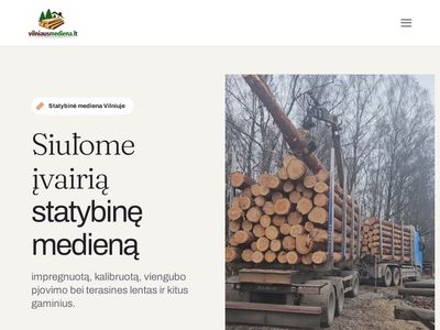 Statybinė mediena | UAB ”Vilniaus Mediena”  www.vilniausmediena.lt