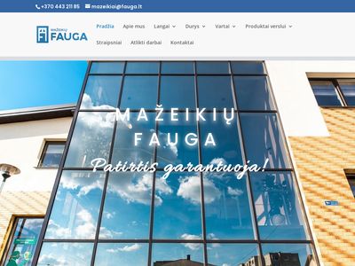Šilti ir ilgaamžiai plastikiniai langai | FAUGA  www.fauga.lt