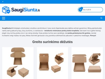 SaugiSiunta.lt – Siuntų pakuotės  saugisiunta.lt