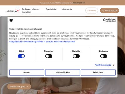 Medicija: moderni klinika Vilniuje, Kaune ir Klaipėdoje