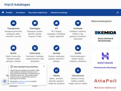 Katalogas – paslaugų, verslo ir svetainių nuorodos | Vrpi.lt