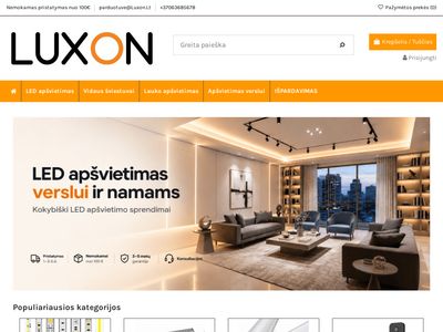 Platus LED apšvietimo sprendimų pasirinkimas – Luxon.lt