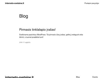 Internetinių svetainių kūrimas / el. parduotuvių kūrimas