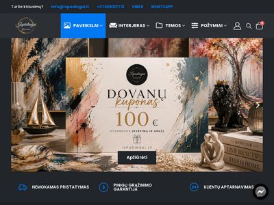 Ispudingai.lt – paveikslai, dekoracijos Jūsų namams ar biurui