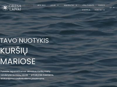 GRESA laivai – laivų nuoma Kuršių mariose – Nidoje