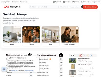 Skelbimai: Begalybe.lt – nemokamų skelbimų portalas Lietuvoje