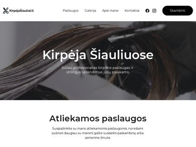 Kirpimas, plaukų dažymas – Kirpėja Šiauliuose | Kirpejasiauliai.lt