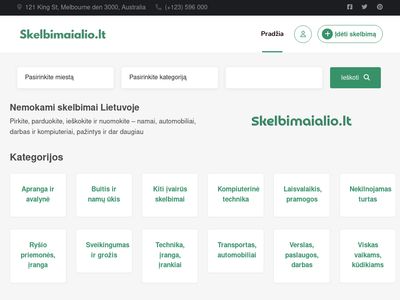 Skelbimai nemokami internete Lietuvoje | Skelbimaialio.lt