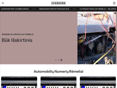 Automobilių numerių rėmeliai | Su tekstu ar užrašais | Ivardink
