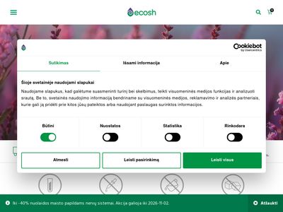 Kokybiški Maisto Papildai Internetu | ECOSH  ecosh.lt