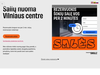 Šokiu Salės NUOMA Vilniuje🕺 – Šokiųsales.lt  sokiusales.lt