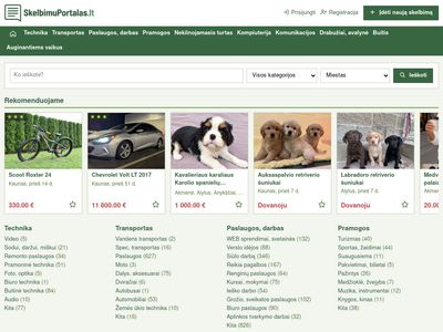 Nemokami skelbimai – Skelbimuportalas.lt  www.skelbimuportalas.lt