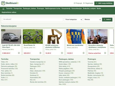 Nemokami skelbimai – Skelbiuosi.lt  www.skelbiuosi.lt