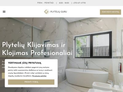 Plytelių klijavimas, klojimas Kaune | Gera kaina  plyteliuguru.lt
