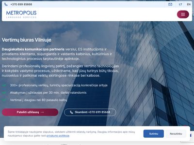 Vertimų biuras, paslaugos Vilniuje – Metropolis .lt