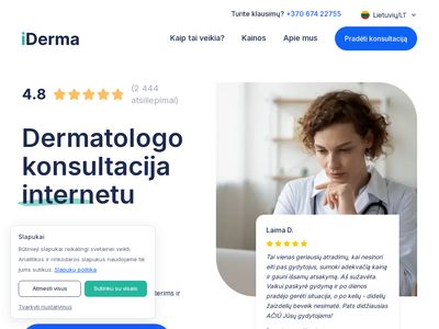 Dermatologo konsultacija internetu ✳️ Dermatologas Vilniuje