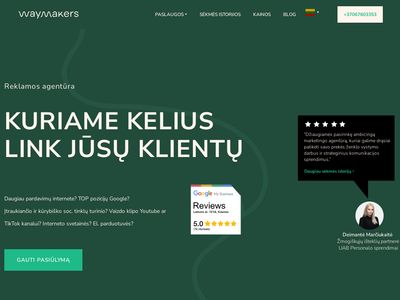 Reklamos agentūra Kaune – waymakers.lt  www.waymakers.lt