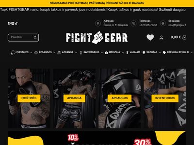 Kovinio sporto prekės | Fight gear  www.fightgear.lt