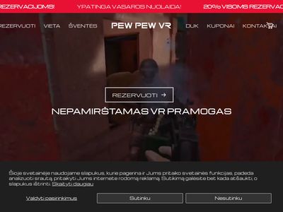 VR Arena, Erdvė/Kambarys Žaidimams Vilniuje &ndash; PEW PEW VR