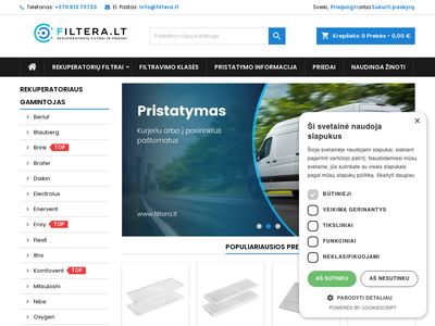 Filtera.lt – Rekuperatorių filtrai internetu  www.filtera.lt