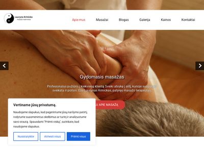 Apie – Lauryno Krinicko masažo kabinetas  www.krinickas.lt