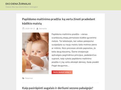 EKO DIENA ŽURNALAS – Žaliasis tiltas tarp ekonomikos ir