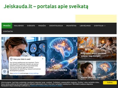 Jeiskauda.lt – portalas apie sveikatą  www.jeiskauda.lt