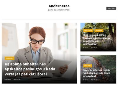 Andernetas – Įvairūs patarimai internete  www.andernetas.lt