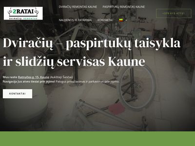 Dviračių ir paspirtukų taisykla Kaune – 2ratai.lt