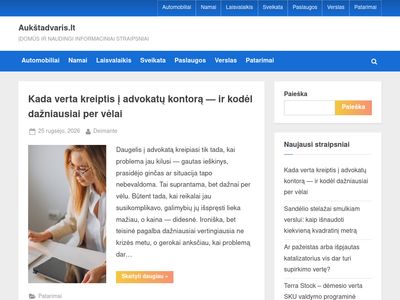 Auk&scaron;tadvaris.lt – ĮDOMŪS IR NAUDINGI INFORMACINIAI