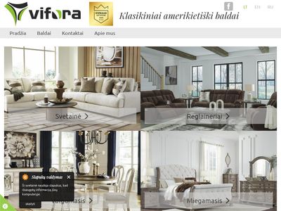 Vifora | Klasikiniai amerikietiški baldai  www.baldaisvetaines.lt