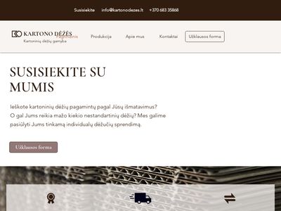 Kartono Dezes | Lietuva  www.kartonodezes.lt