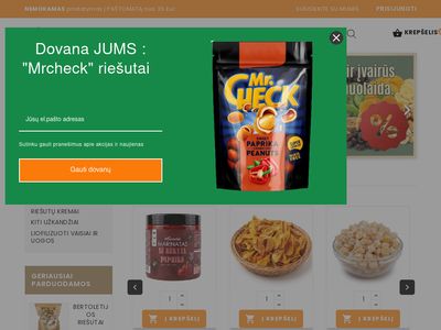 Riešutai jums ir kiti užkandžiai internetu | Guru food