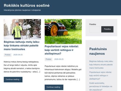 Roki&scaron;kis kultūros sostinė – Interaktyvios įdomios naujienos