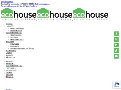 SIP namai: skydai, plokštės, panelės, kaina – Ecohouse.eu