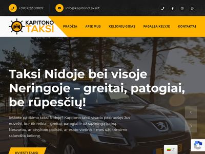 Taksi paslaugos Neringoje – Kapitono taksi  kapitonotaksi.lt