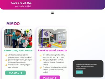 MiMiDO – Šventės vaikams, animatoriai  www.mimido.lt