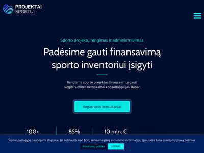 Projektai Sportui – padėsime jūsų idėjai gauti finansavim