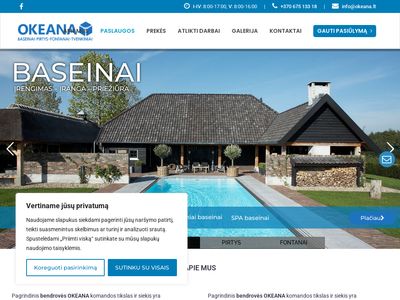 UAB "Okeana" – baseinų, pirčių, fontanų, tvenkinių į