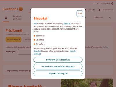 Interneto bankas – Swedbank  www.swedbank.lt