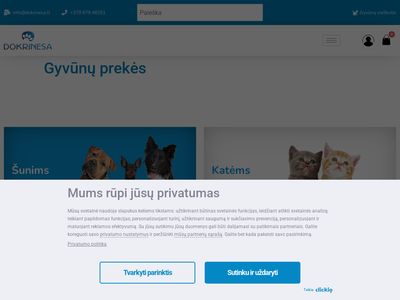 Gyvūnų prekės | Geromis kainomis | Dokrinesa.lt  dokrinesa.lt