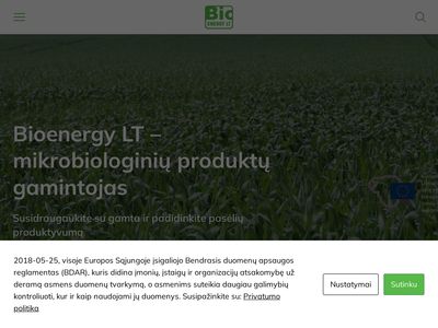 Mikrobiologiniai produktai pasėlių produktyvumui – Bioenergy LT