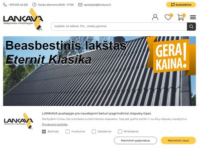 Statybinės medžiagos internetu – Lankava  www.lankava.lt